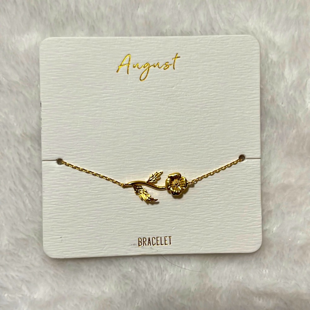 Gold sunflower bracelet